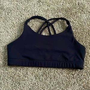athleta kids black sports bra size L/12